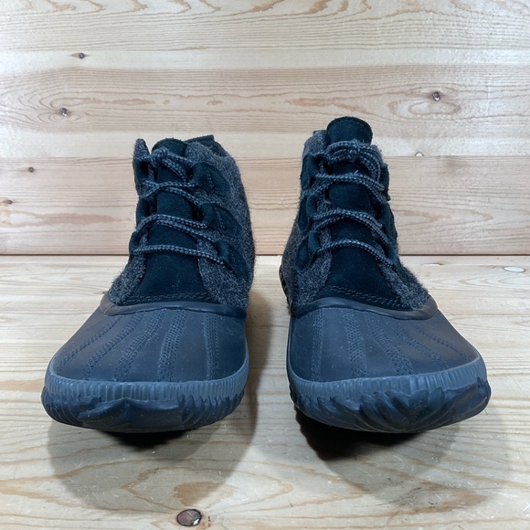 Sorel Out N About Classic Waterproof Duck Boots Women’s 10 Black Wool LL3650-010 - Picture 6 of 10